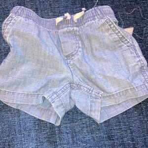 Light Blue Drawstring Shorts